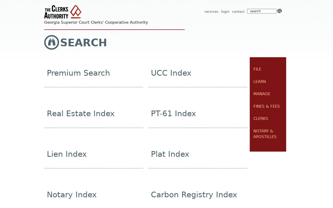 Lamar County civil docket comparison with GSCCCA search categories